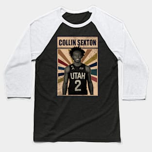 Utah Jazz Collin Sexton Baseball T-Shirt